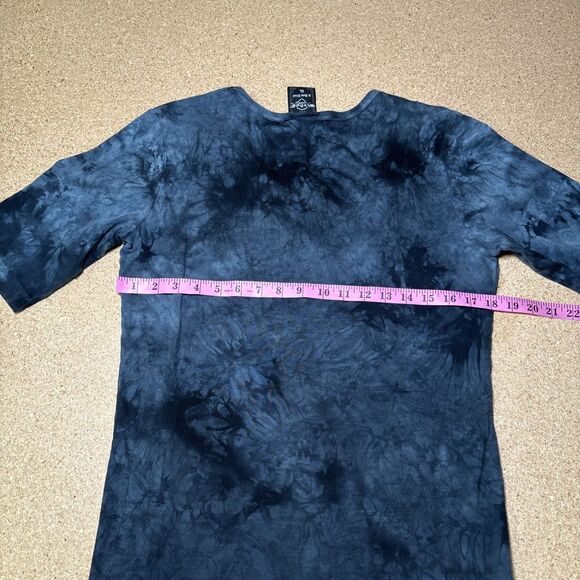 Sledge USA Shirt Womens XL Gray Tie Dye Embellished V Neck Ladies Top H1 - Picture 5 of 6